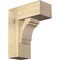 Ekena Millwork Merced Block Rough Sawn Bracket w/ Offset Brace, Douglas Fir, 8"W x 18"D x 22"H BKT0806X18X22MRC05RDF - alternate 1